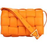 Bottega Veneta Orange Leather Cassette Crossbody Bag