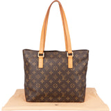 Louis Vuitton Canvas Monogram Cabas Mezzo Shoulder Bag