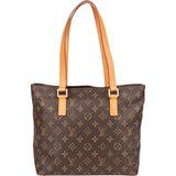 Louis Vuitton Canvas Monogram Cabas Mezzo Shoulder Bag