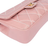 Chanel Quilted Lambskin 24K Gold Single Flap Rabat Handbag