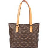 Louis Vuitton Canvas Monogram Cabas Mezzo Shoulder Bag