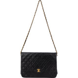 Chanel Quilted Lambskin 24K Gold Single Flap