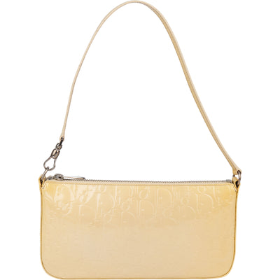 Christian Dior Trotter Patent Monogram Shoulder Bag