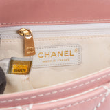 Chanel Quilted Lambskin 24K Gold Single Flap Rabat Handbag