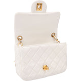 Chanel New Collection Quilted Lambskin Square Mini Single Flap Crossbody Bag