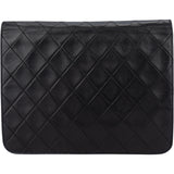 Chanel Quilted Lambskin 24K Gold Single Flap Shoulder Bag