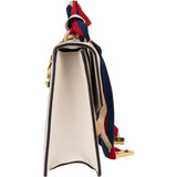 Gucci White Leather Sylvie Handbag
