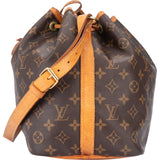 Louis Vuitton Canvas Monogram Sac Noe Petit Shoulder Bag