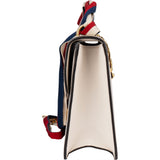 Gucci White Leather Sylvie Handbag