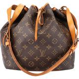 Louis Vuitton Canvas Monogram Sac Noe Petit Shoulder Bag