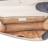 Gucci White Leather Sylvie Handbag