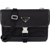 Prada Nylon Triangle Mini Crossbody Side Bag