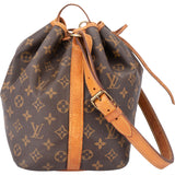 Louis Vuitton Canvas Monogram Sac Noe Petit Shoulder Bag