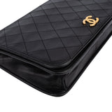 Chanel Quilted Lambskin 24K Gold Single Flap Shoulder Bag