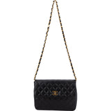 Chanel Quilted Lambskin Single Flap Shoulder Bag