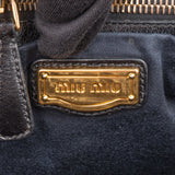 Miu Miu Black Leather City Handbag