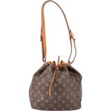 Louis Vuitton Canvas Monogram Sac Noe Petit Shoulder Bag