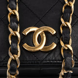 Chanel Quilted Lambskin 24K Gold Single Flap Shoulder Bag