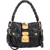 Miu Miu Quilted Leather City Handbag
