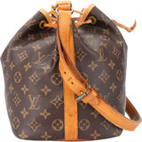 Louis Vuitton Canvas Monogram Sac Noe Petit Shoulder Bag