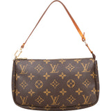 Louis Vuitton Canvas Monogram Pochette Accessoire Handbag