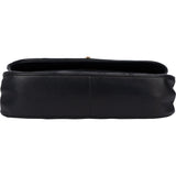 Chanel Quilted Lambskin 24K Gold Halfmoon Double Flap Shoulder Bag