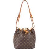 Louis Vuitton Canvas Monogram Sac Noe Petit Shoulder Bag