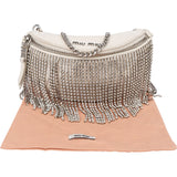 Miu Miu Leather Crystal Fringe Crossbody Bag