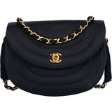 Chanel 24K Gold Satin Single Flap Crossbody Bag