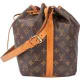 Louis Vuitton Canvas Monogram Sac Noe Petit Shoulder Bag