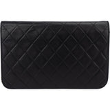 Chanel Quilted Lambskin 24K Gold Single Flap Shoulder Bag
