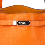 Hermès Orange Taurillon Clemece Eclat Sac Kelly 26 Shoulder Bag