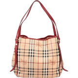 Burberry Nova-Check Monogram Haymarket Handbag
