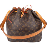 Louis Vuitton Canvas Monogram Sac Noe Petit Shoulder Bag