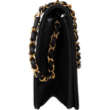 Chanel Quilted Lambskin 24K Gold Single Flap Shoulder Bag