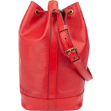 Louis Vuitton Rouge Epi Leather Sac Noe Grande Shoulder Bag