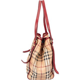 Burberry Nova-Check Monogram Haymarket Handbag
