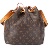 Louis Vuitton Canvas Monogram Sac Noe Petit Shoulder Bag