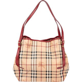 Burberry Nova-Check Monogram Haymarket Handbag