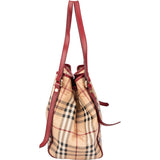 Burberry Nova-Check Monogram Haymarket Handbag