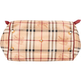 Burberry Nova-Check Monogram Haymarket Handbag