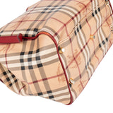 Burberry Nova-Check Monogram Haymarket Handbag