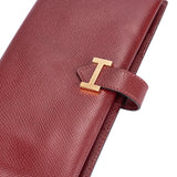 Hermès Bordeaux Bearn Courchevel Leather Bearn Bifold Wallet