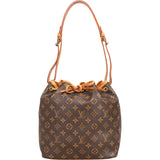 Louis Vuitton Canvas Monogram Sac Noe Petit Shoulder Bag