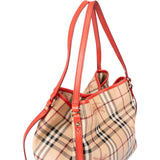 Burberry Nova-Check Monogram Haymarket Handbag