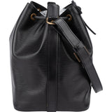 Louis Vuitton Noir Epi Leather Sac Noe Petit Shoulder Bag