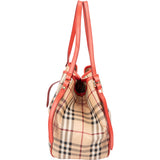 Burberry Nova-Check Monogram Haymarket Handbag