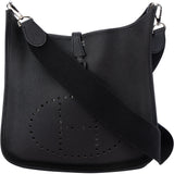 Hermès Noir Togo Leather Evelyne 29 Crossbody Bag