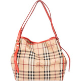 Burberry Nova-Check Monogram Haymarket Handbag