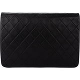 Chanel Quilted Lambskin 24K Gold Single Flap Shoulder Bag